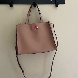 Kate Spade Blush Leather Crossbody & Zipper Pouch